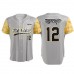  Custom Full Sublimation Grey Baseball Shirts Custom Logo Baseball Uniforms