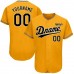 Custom Yellow Baseball team Jersey for Men/women/youth/kids Full Button Full Sublimation Uniform add with Team Name & Numbers