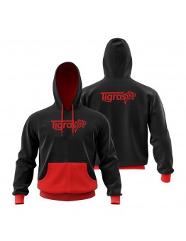 Breathable Printed Pullover Sublimation Print Black Mens Hoodies