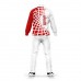 Tracksuit Custom logo And Pattrns 100% Polyester Sublimation White School Uniform Tracksuit