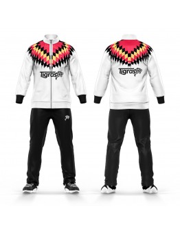 Bulk Wholesale Cheap Custom Logo Tracksuit Designs Soccer Team And Club Training White Tracksuits