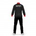 Wholesale Sport Winter Suits 100% Polyester Tracksuit Fabric Jogging Suits Men Blank Plain Black Tracksuit