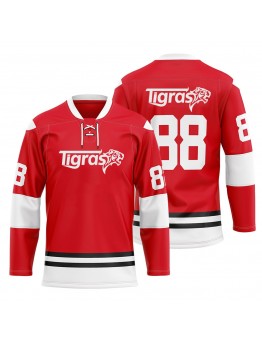  Custom Ice Hockey Shirts Jerseys Sublimated Team Wear Red College Hockey Jerseys 