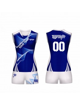 Quick Dry Latest Design Sublimated Volleyball Uniform Beach Tops&Shorts Sleeveless Volleyball Jersey