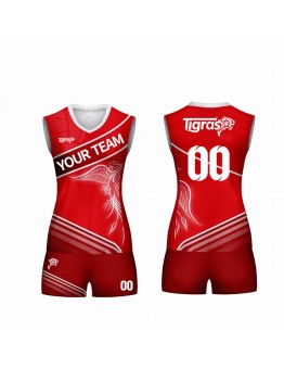Women Volleyball Team Uniforms Latest Design Full Sublimation Volleyball Jerseys