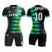 Sublimation Quick Dry Slim Fit Women Striped American Soccer Jersey Design Football Kits