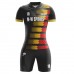 Sublimation Quick Dry Slim Fit Women Striped American Soccer Jersey Design Football Kits