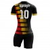 Sublimation Quick Dry Slim Fit Women Striped American Soccer Jersey Design Football Kits